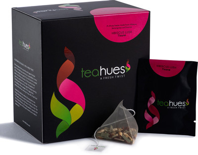 

Teahues 100 % Natural High Quality Tisane Hibiscus Herbal Tea Bags(16 Bags, Box)