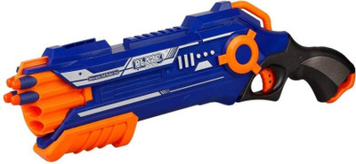 

Kimaya Sports Kimaya Toys Soft Bullet Shooting Toy Gun With 20 Safe Darts For Kids - Shoots 2 bullets at a Time (Multicolor)(Multicolor)