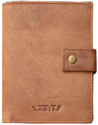 

ABYS ✔100 % Genuine Leather TanChristmas Day Special  Travel Document Holder||Credit card ||Business Card Case for Men & Women(Tan)