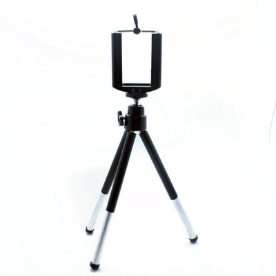 

Cellphonez Universal Mobile Tripod Stand - Rotate 360 Degrees - Safe, Shockproof, Portable, Pocket Size Tripod(Black, Supports Up to 300 g)