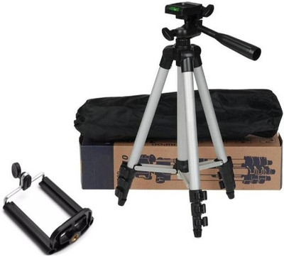 

Clairbell DCN_606D_3110 smart phones compatiable Portable tripod||360 degree tripod|| Foldable triopod|| Camera stand|| Mobile Tripod|| Camcorder tripod|| Camera mount|| Extendable tripod||Three-Dimensional Head & Quick Release Plate|| Assorted color|| Co
