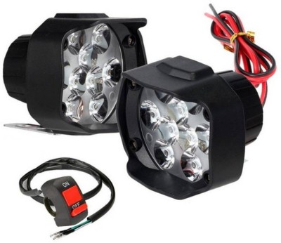 Auto Hub 9 LED Mirror Light Motorbike LED (12 V, 12 W)(Universal For Bike)