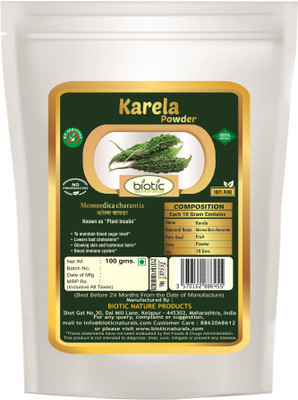 

biotic Karela Powder ( Momordica charantia ) - 100 g(100 g)