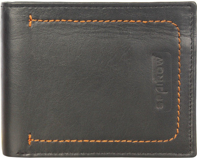 

Spairow Men Black Genuine Leather Wallet(8 Card Slots)