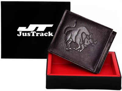 

JusTrack Men Casual Brown Genuine Leather Wallet(5 Card Slots)