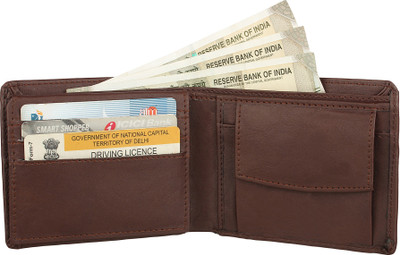 

Mad Skull Men Brown Artificial Leather Wallet(7 Card Slots)