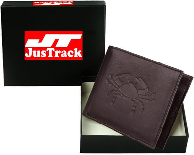 

JusTrack Men Casual Brown Genuine Leather Wallet(2 Card Slots)