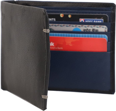 

pocket bazar Men Black Genuine Leather Wallet(9 Card Slots)
