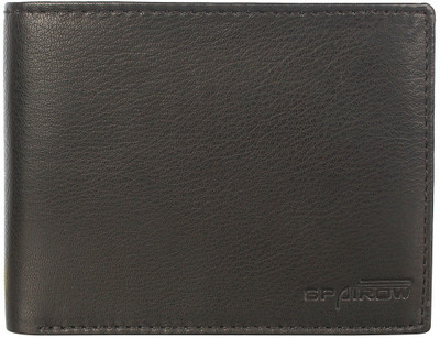 

Spairow Men Black Genuine Leather Wallet(9 Card Slots)