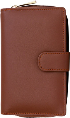 

G'Leani Women Tan Genuine Leather Wallet(11 Card Slots)