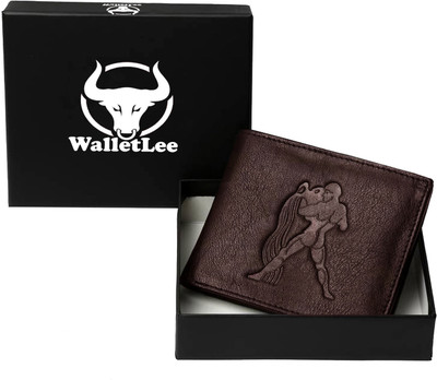 

WalletLee Men Brown Genuine Leather Wallet(1 Card Slot)