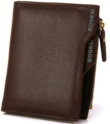 

Bogesi Men Casual, Formal Brown Artificial Leather Wallet(4 Card Slots), Brown-vertical