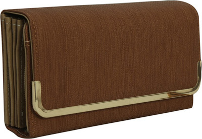 

Minaar Women Tan Artificial Leather Wrist Wallet(5 Card Slots)