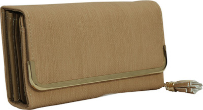 

Minaar Women Beige Artificial Leather Wrist Wallet(5 Card Slots)