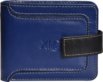 

Xlife Men Blue Genuine Leather Wallet(7 Card Slots)