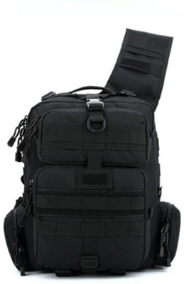 

Bagzar Urban Commuter antitheft Bag for Laptop Tablet Tiffin heavyduty Multi Pocket Crossbody Messenger Sling Trekking Bagpack-Black 20 Backpack(Black)