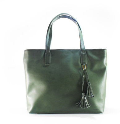 

showboat ( two tone faux leather) Waterproof Shoulder Bag(Dark Green, 12 L)