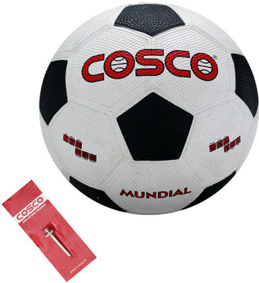 

Cosco Mundial (All Weather and Hard Ground Conditions) Football - Size: (Pack of 1, White
