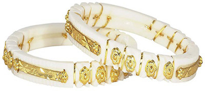 TANVI J Plastic Gold-plated Bangle(Pack of 2)
