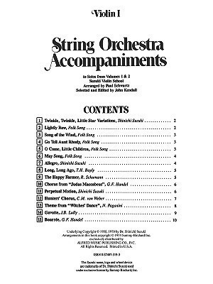 String Orchestra Acc. to Solos from Vol.s 1 & 2(English, Sheet music, unknown)