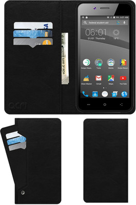 ACM Flip Cover for Swipe Elite 2(Black, Cases with Holder, Pack of: 1)