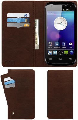 ACM Flip Cover for Celkon A200(Brown, Cases with Holder, Pack of: 1)