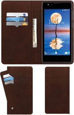 ACM Flip Cover for Lava A59(Brown, Cases with Holder, Pack of: 1)