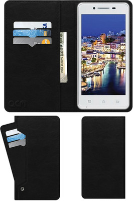 ACM Flip Cover for Iball Andi 4.5d Royale(Black, Cases with Holder, Pack of: 1)