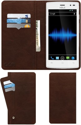 ACM Flip Cover for Xolo Q600 Club(Brown, Cases with Holder, Pack of: 1)