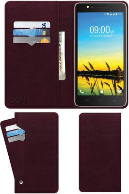 ACM Flip Cover for Lava A79(Maroon, Cases with Holder, Pack of: 1)