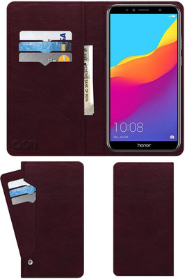 ACM Flip Cover for Honor 7A(Maroon, Cases with Holder, Pack of: 1)