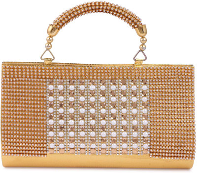 

UROOJ Party Gold Clutch