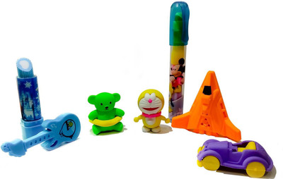 

ShopTop Combo Erasers Non-Toxic Eraser Non-Toxic Eraser(Set of 7, Multicolor)