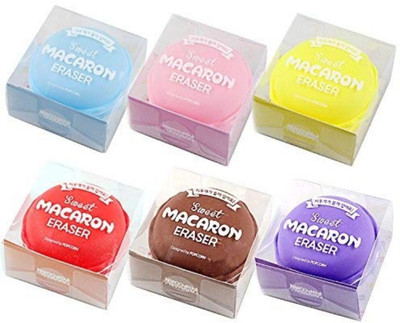 

Era Innovative Gifting Erasers in The Macaron Shaped for Kids - Ideal for Return Gift Option Non-Toxic Eraser(Multicolor)