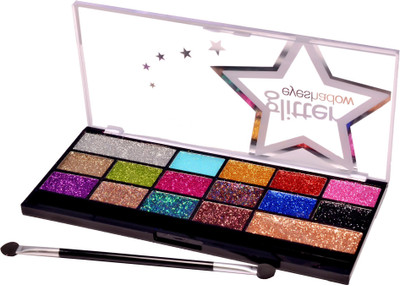 

Imported 16 Color Professional Glitter Eyeshadow Palette (MultiColor-1) 27 g(Dazzling Glitter)