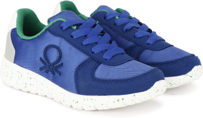 

United Colors of Benetton Boys & Girls Lace Sneakers(Blue, 901