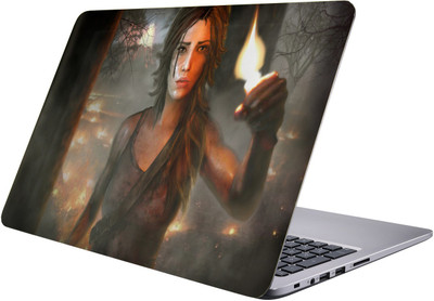 

PRINTCLUB girl Laptop Sticker 15.6 inch-Premium Quality, UV Printed, Laminated, Bubble Free, Scratchproof Laptop Skin-522 Vinyl Laptop Decal 15.6