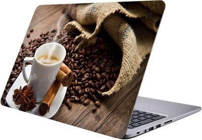 

PRINTCLUB coffee Laptop Sticker 15.6 inch-Premium Quality, UV Printed, Laminated, Bubble Free, Scratchproof Laptop Skin-141 Vinyl Laptop Decal 15.6