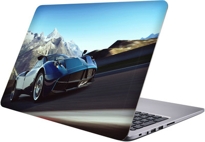 

PRINTCLUB black car Laptop Sticker 15.6 inch-Premium Quality, UV Printed, Laminated, Bubble Free, Scratchproof Laptop Skin-202 Vinyl Laptop Decal 15.6