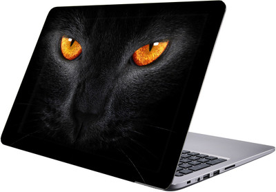 

PRINTCLUB black cat Laptop Sticker 15.6 inch-Premium Quality, UV Printed, Laminated, Bubble Free, Scratchproof Laptop Skin-94 Vinyl Laptop Decal 15.6