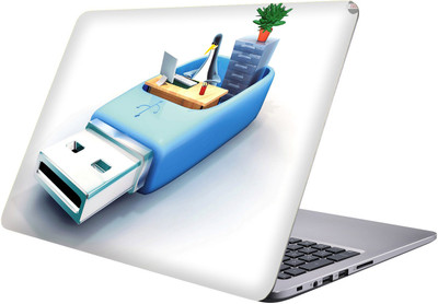 

PRINTCLUB pendrive Laptop Sticker 15.6 inch-Premium Quality, UV Printed, Laminated, Bubble Free, Scratchproof Laptop Skin-192 Vinyl Laptop Decal 15.6