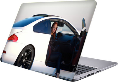 

PRINTCLUB girl in car Laptop Sticker 15.6 inch-Premium Quality, UV Printed, Laminated, Bubble Free, Scratchproof Laptop Skin-106 Vinyl Laptop Decal 15.6