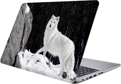 

PRINTCLUB white fox Laptop Sticker 15.6 inch-Premium Quality, UV Printed, Laminated, Bubble Free, Scratchproof Laptop Skin-723 Vinyl Laptop Decal 15.6