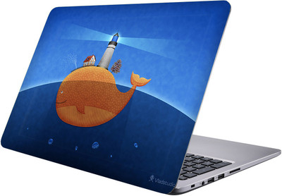 

PRINTCLUB shark Laptop Sticker 15.6 inch-Premium Quality, UV Printed, Laminated, Bubble Free, Scratchproof Laptop Skin-683 Vinyl Laptop Decal 15.6
