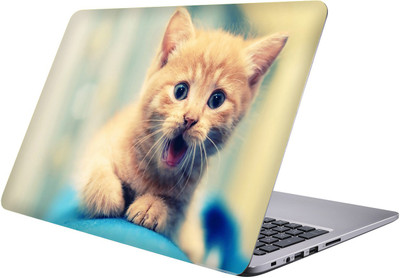 

PRINTCLUB cutie cat Laptop Sticker 15.6 inch-Premium Quality, UV Printed, Laminated, Bubble Free, Scratchproof Laptop Skin-81 Vinyl Laptop Decal 15.6