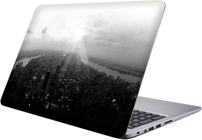 

PRINTCLUB white city Laptop Sticker 15.6 inch-Premium Quality, UV Printed, Laminated, Bubble Free, Scratchproof Laptop Skin-99 Vinyl Laptop Decal 15.6