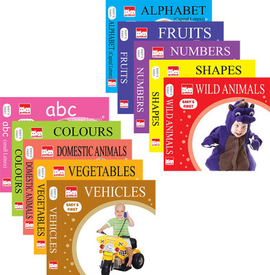 

Pinkbud Mini Books for Kids to Learn (Pack of 10)(Multicolor)