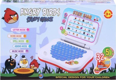 

Starsky Angry Bird Study Game Mini Learning Laptop for Toddlers (Red)-Battery Operated (Multicolor)(Multicolor)