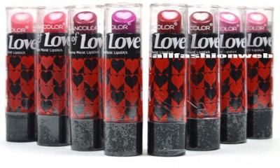 

Kleancolor Mark Of Love Lipsticks Lot Of 8 Full Set! - Ls1472 + Free Earring Gift(Multicolor)