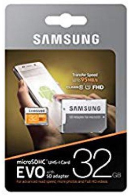 Samsung EVO 32 GB MicroSD Card UHS Class 1 95 MB/s  Memory Card
